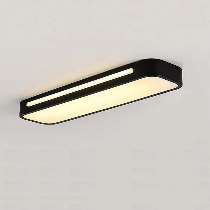 Nordelio Plafondlamp – Design Minimalista Escandinavo com Perfil LED Delgado &amp; Alto Rendimento Luminoso