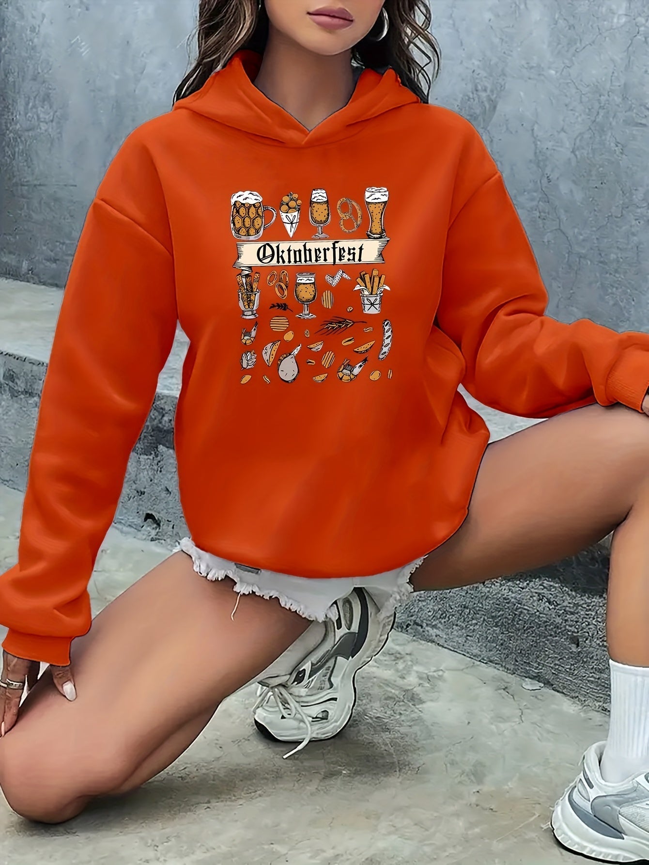AlpenJoy – Dames Hoodie Anna – Oktoberfest Warm voor Herfst & Winter