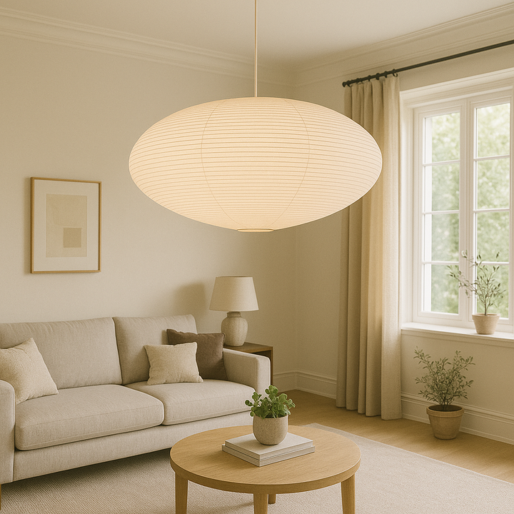 Papira Hanglamp – Handgemaakte Papieren Kap met Wabi-Sabi Design &amp; Warme Sfeerverlichting