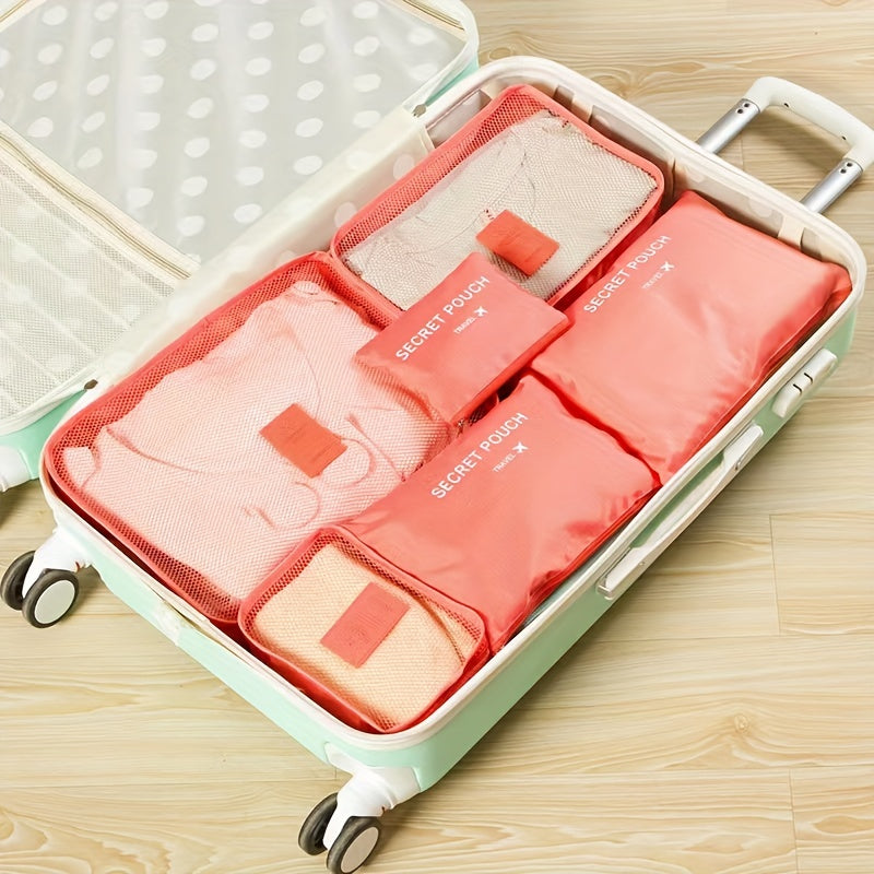 Mochila de Expedição Travora – Conjunto de 6 Peças em Oxford para Organização Inteligente