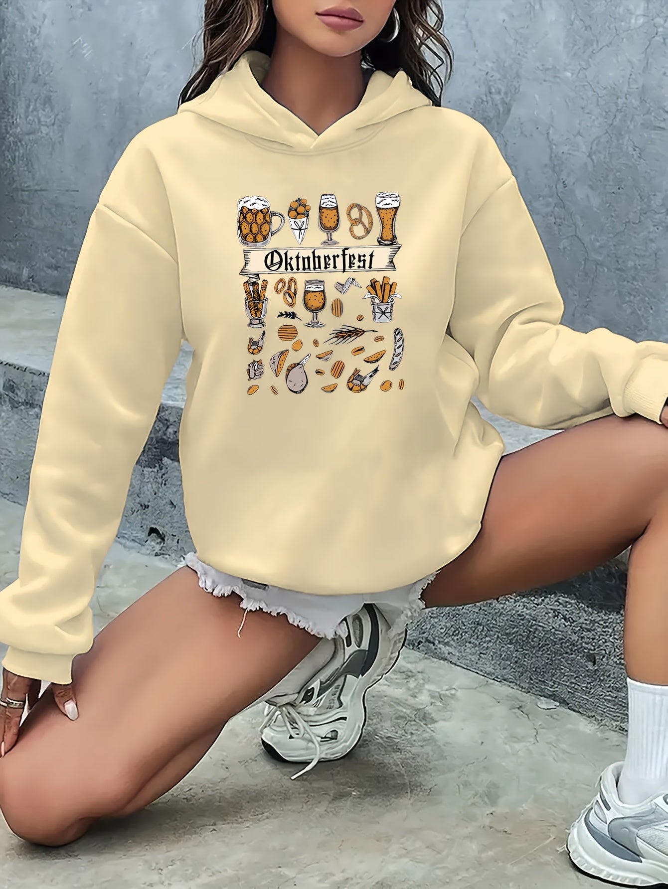 AlpenJoy – Dames Hoodie Anna – Oktoberfest Warm voor Herfst & Winter