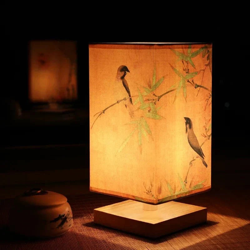 FABWOOD – Modern lamp made of wood and fabric Vestragear
