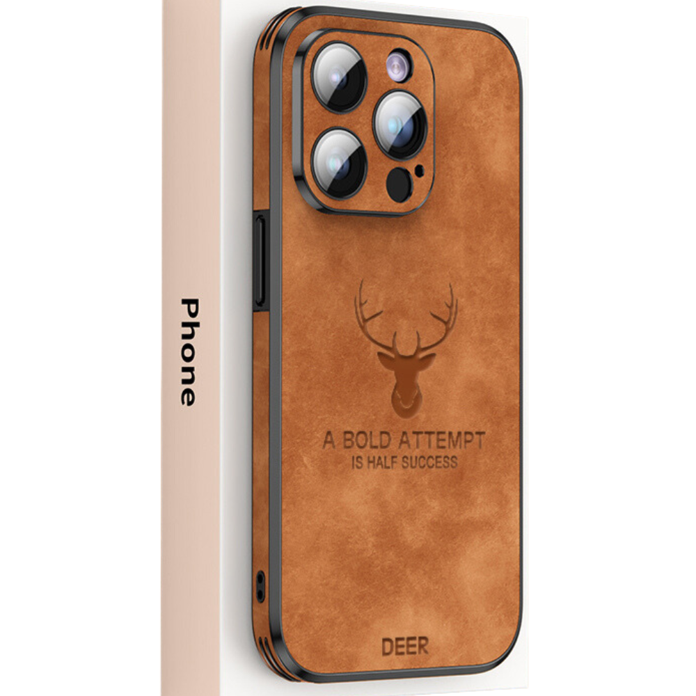 Luxvera – custodia per iPhone in vera pelle sottile e resistente agli urti – design elegante