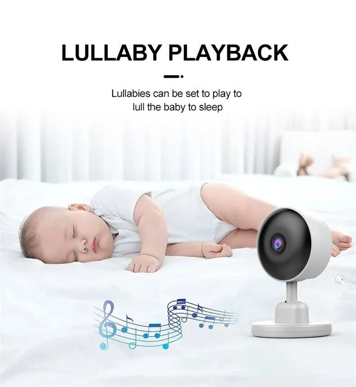 Nuvia – Baby monitor con telecamera e visione notturna – Allarme pianto e temperatura