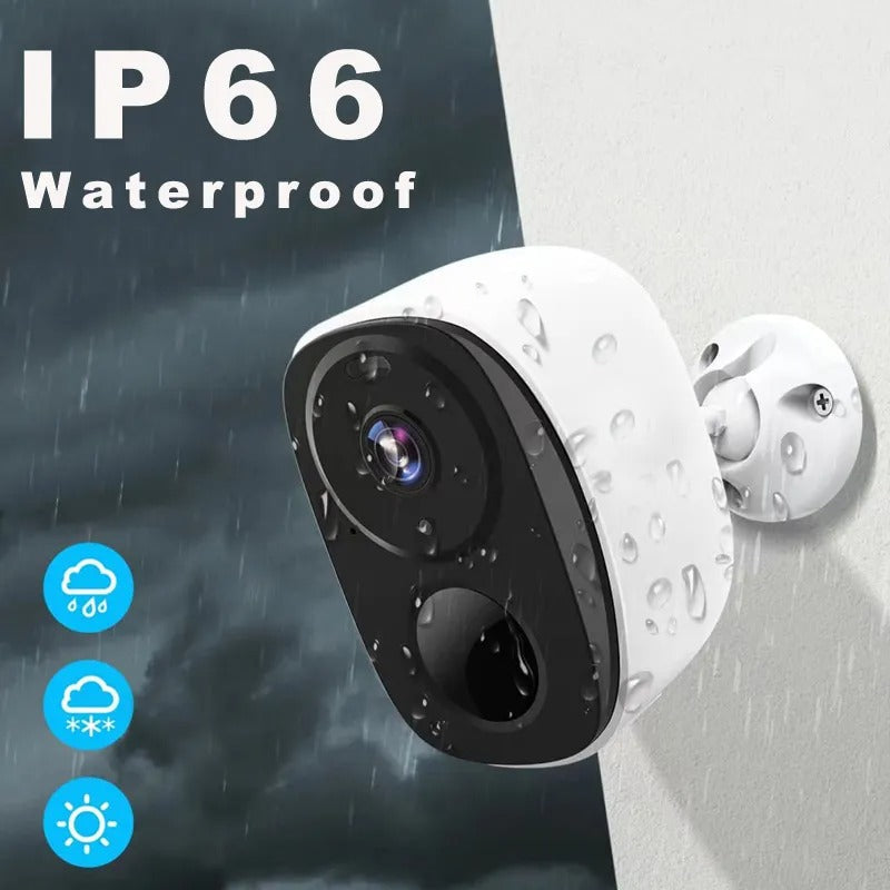 Guardix – Draadloze oplaadbare IP camera buiten met nachtzicht & audio
