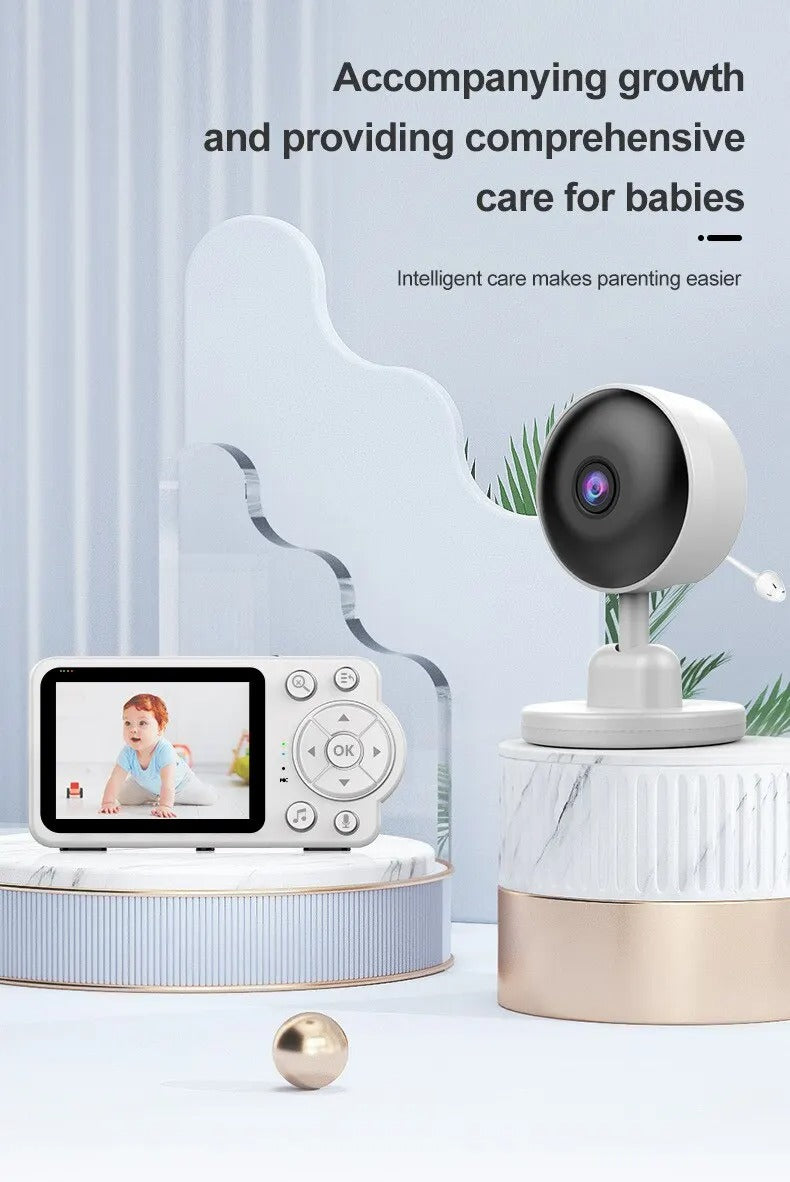 Nuvia – Monitor para bebés con cámara y visión nocturna – Alarma de llanto y temperatura