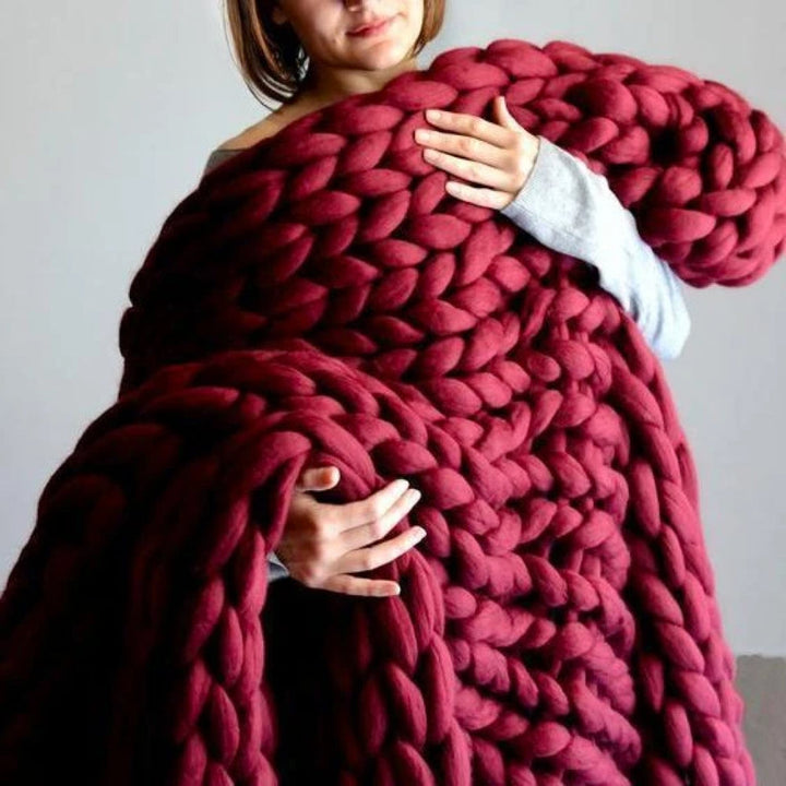 XXL Tejedor Grueso – Extra grueso, suave y perfecto para mantas y cobijas