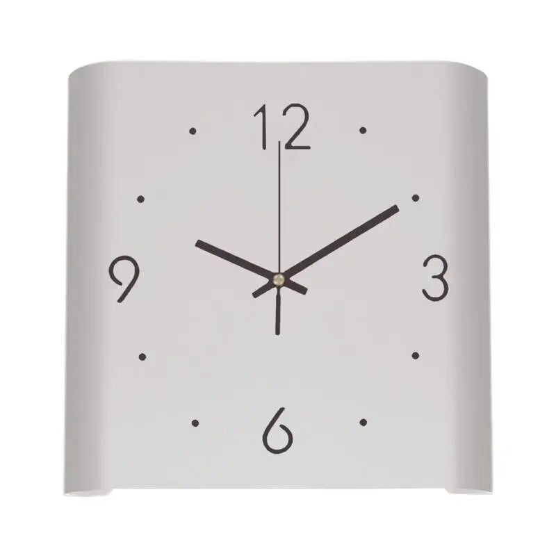 Lumora – Orologio da parete quadrato con luce e movimento silenzioso – design moderno