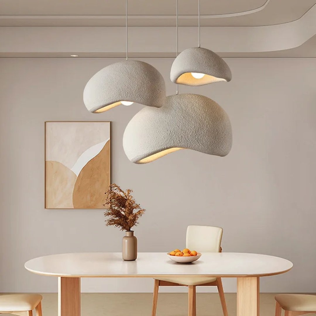Lámpara colgante Liora – Vidrio y metal regulable para comedor o sala de estar