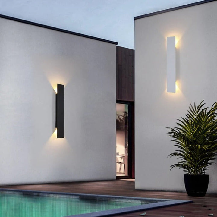 Auralight LED Wandlamp – Waterdicht Aluminium voor Buiten &amp; Badkamer