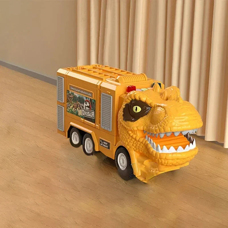 DinoRex DinoQuest Juego de Juguete – T-Rex y Triceratops con Luz y Sonido