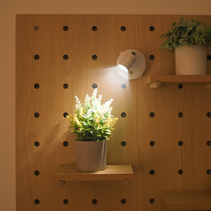 LumaSpot Draadloze LED-Spot – Verstelbare wandlamp met afstandsbediening &amp; dimfunctie