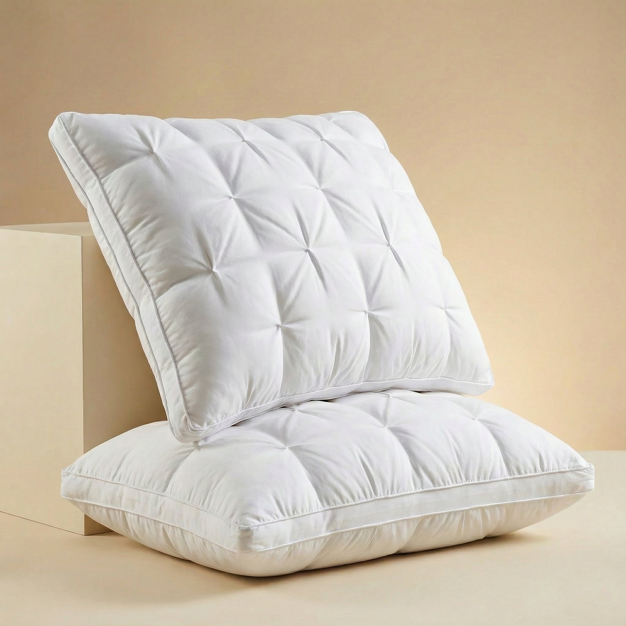 Dormelle – Almofada de pluma de ganso 100% – luxo e confort respirable para durmir