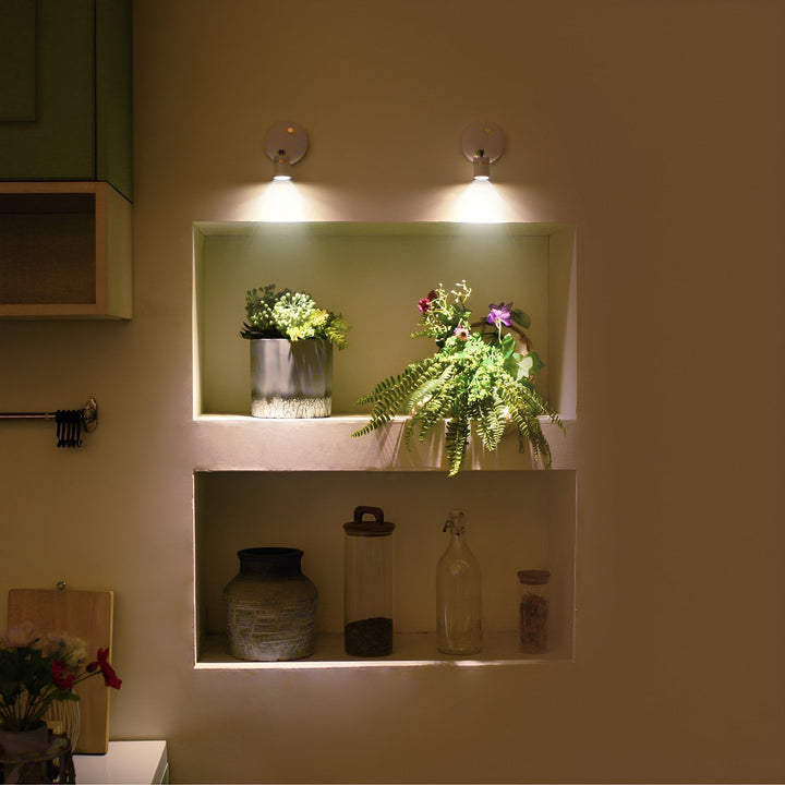 LumaSpot Draadloze LED-Spot – Verstelbare wandlamp met afstandsbediening &amp; dimfunctie