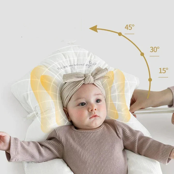 CuddlePure Almohada para bebé – Cojín antibacteriano con diseño ergonómico y tela suave