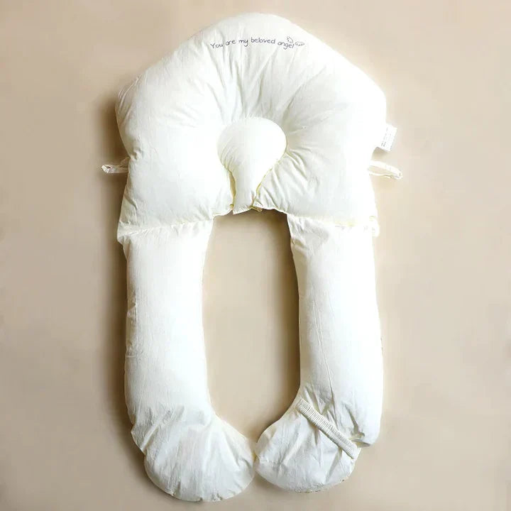 CuddlePure Almohada para bebé – Cojín antibacteriano con diseño ergonómico y tela suave