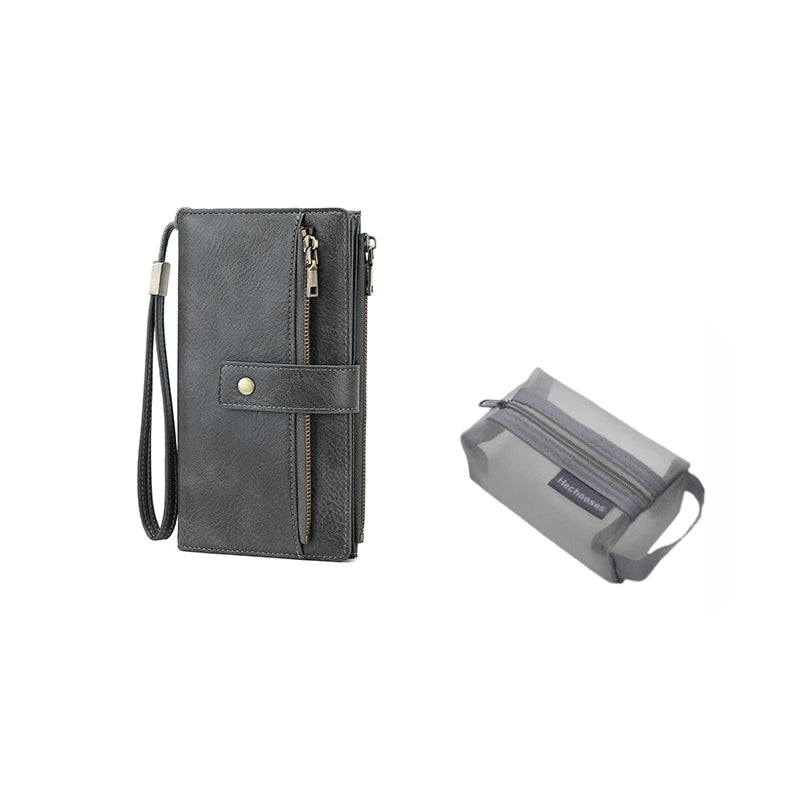 Portafoglio a tre ante con blocco RFID per donne – design elegante, capiente e sicuro