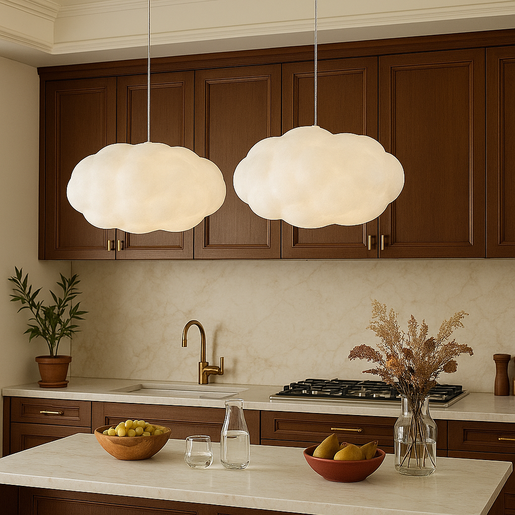 Nuvia Suspension – Design organique en forme de nuage avec éclairage LED doux et hauteur réglable