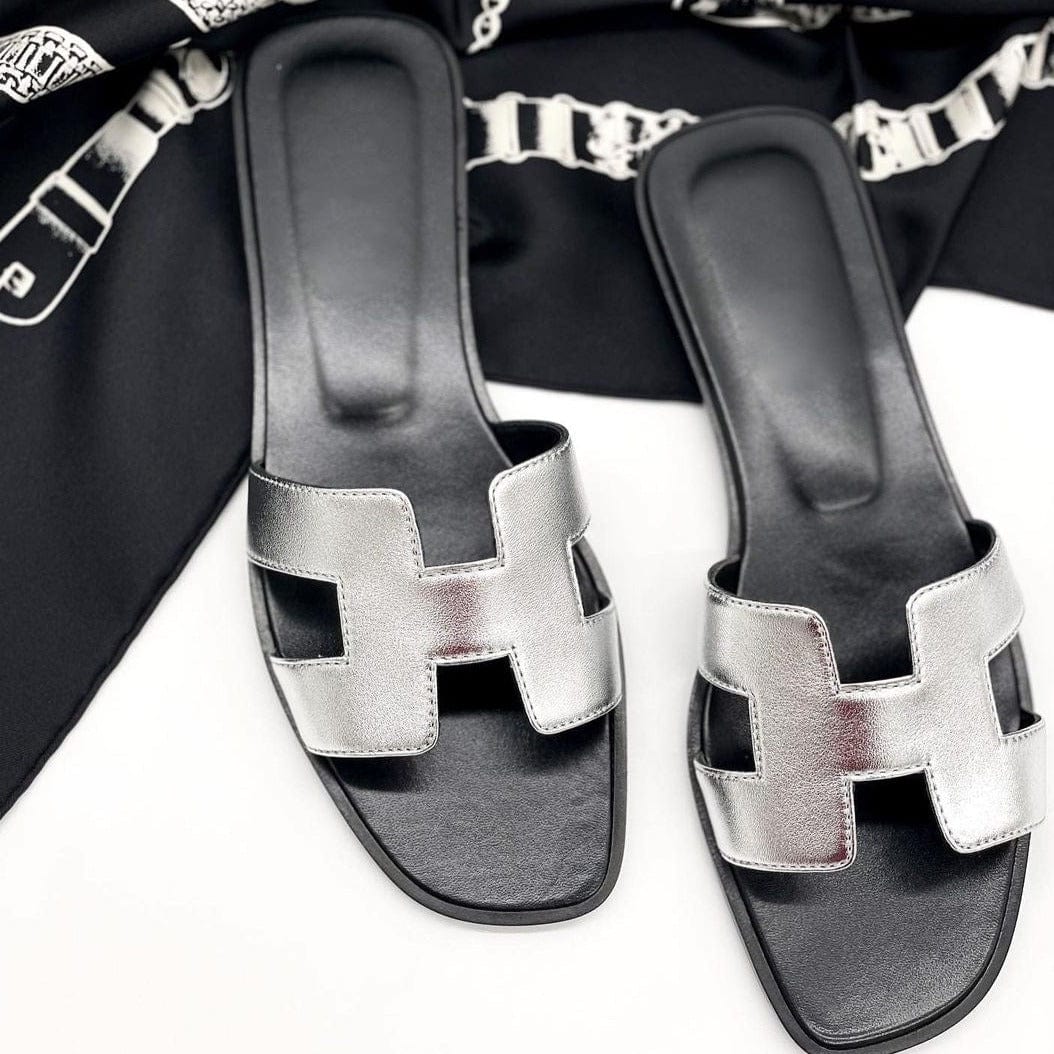 Bolendo Damen Slippers – Luxuriöse & Bequeme Sommer Schlappen aus Leder | Rutschfest & Elegant Bolendo