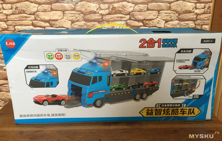 Constructo – Set de vehículos de construcción de juguete con grúa, excavadora y volquete