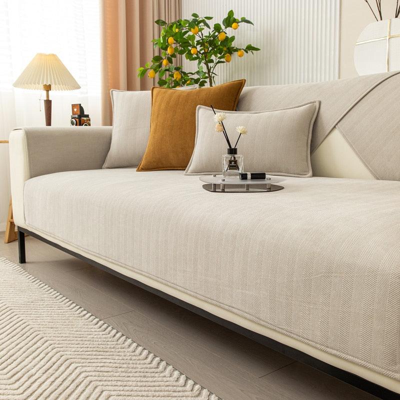 Pás de Banco Antiderrapantes Chenille | Proteção Luxuosa e Conforto Suave