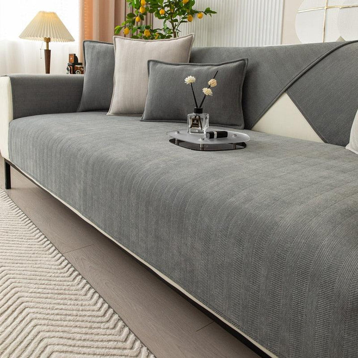 Pás de Banco Antiderrapantes Chenille | Proteção Luxuosa e Conforto Suave