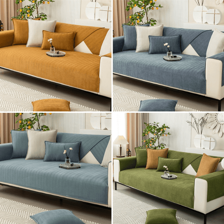 Pás de Banco Antiderrapantes Chenille | Proteção Luxuosa e Conforto Suave