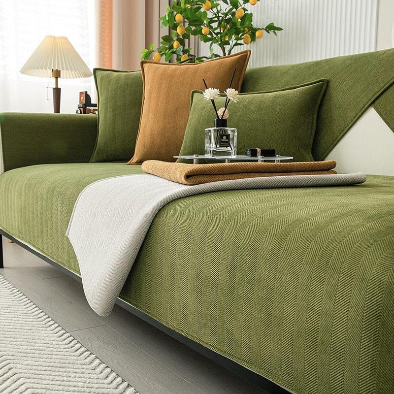 Pás de Banco Antiderrapantes Chenille | Proteção Luxuosa e Conforto Suave