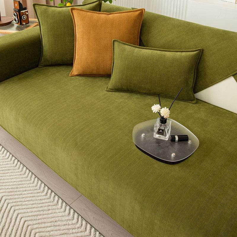 Pás de Banco Antiderrapantes Chenille | Proteção Luxuosa e Conforto Suave