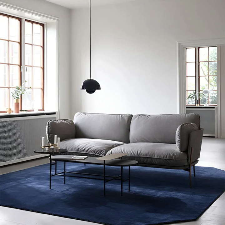 Lámpara colgante NordicBlossom – lámpara escandinava con pantalla en forma de flor y luz LED cálida