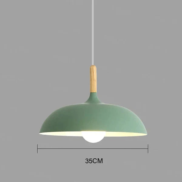 ScandiLuxe Candeeiro de Teto – Lâmpada LED de madeira de carvalho com design escandinavo e cabo ajustável