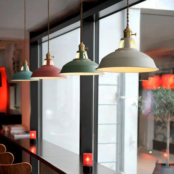 Lámpara colgante IronGlow – Lámpara metálica industrial con diseño retro y cadena ajustable