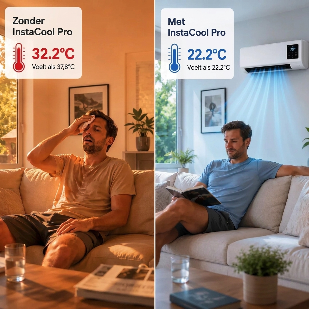 Luchtkoeler 2-in-1 – wandmodel met timer, afstandsbediening en verwarming VestraGear