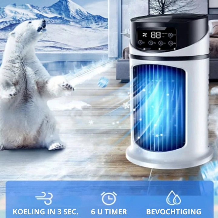 Mini Luchtkoeler – compacte aircooler met waterkoeling en 6-uurs timer VestraGear
