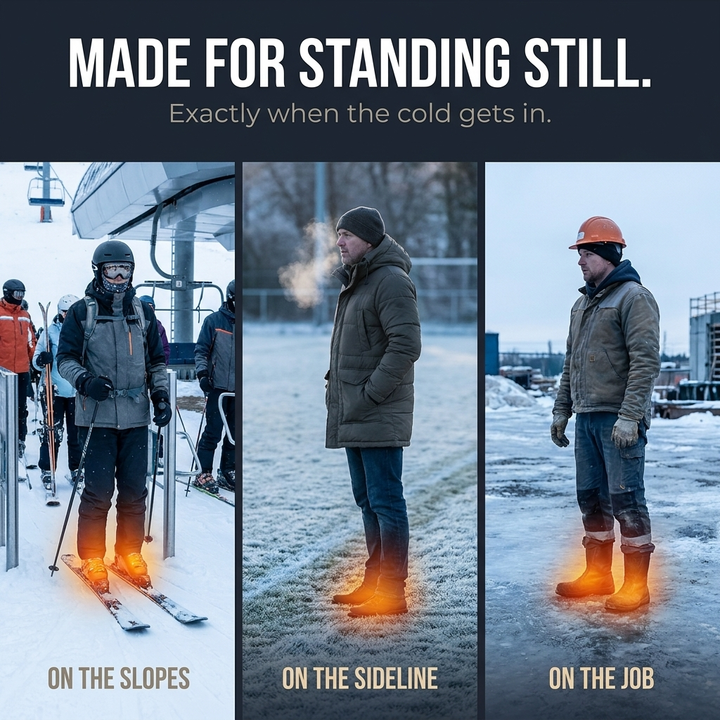 Verwarmde inlegzolen – op USB voor skiën en lange dagen buiten VestraGear