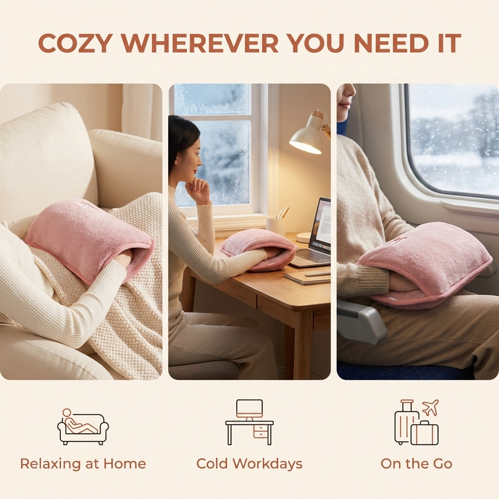 Handwarmer – oplaadbaar met zachte hoes voor koude winterdagen VestraGear