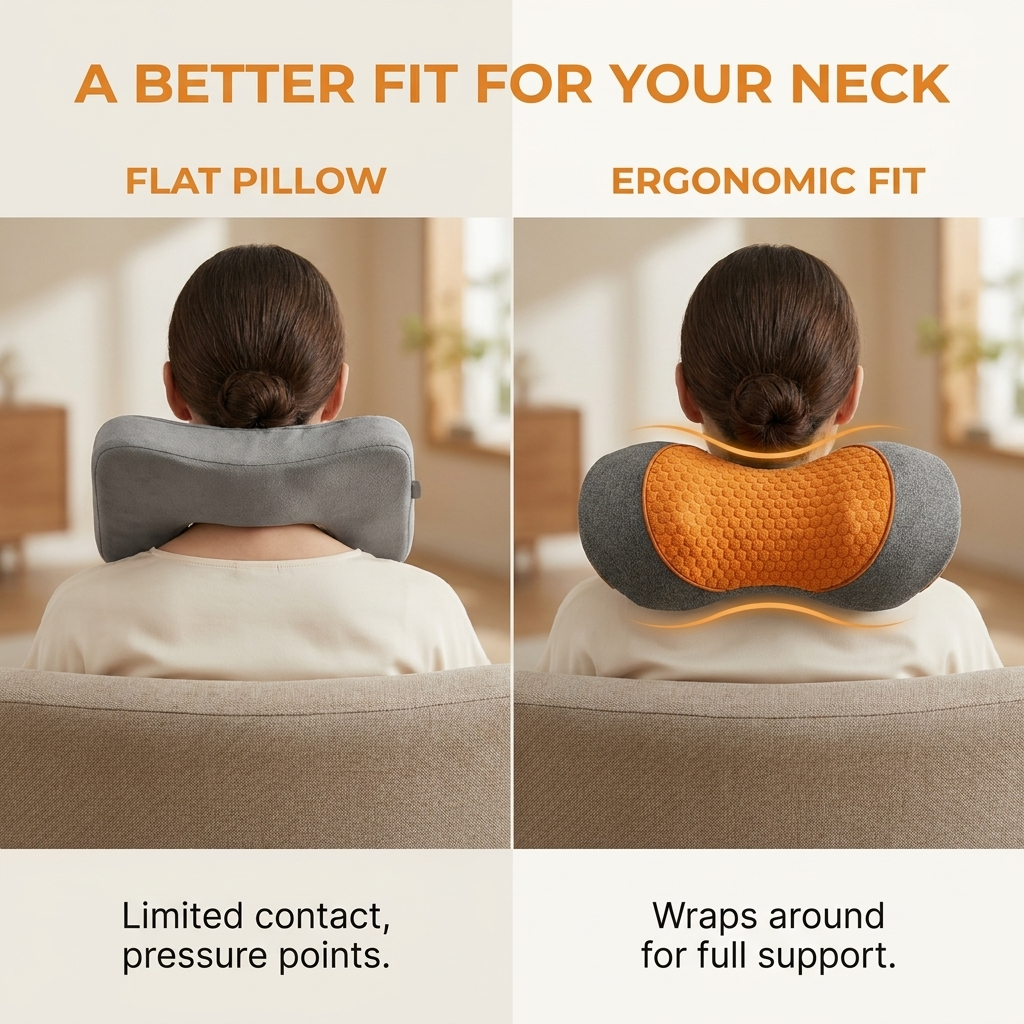 Nekmassagekussen – warmtefunctie en ergonomische pasvorm VestraGear