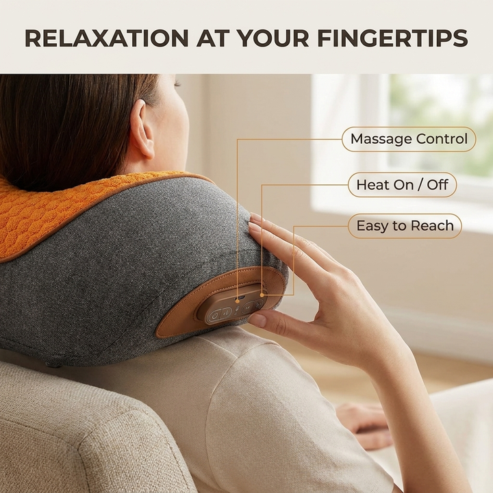 Nekmassagekussen – warmtefunctie en ergonomische pasvorm VestraGear