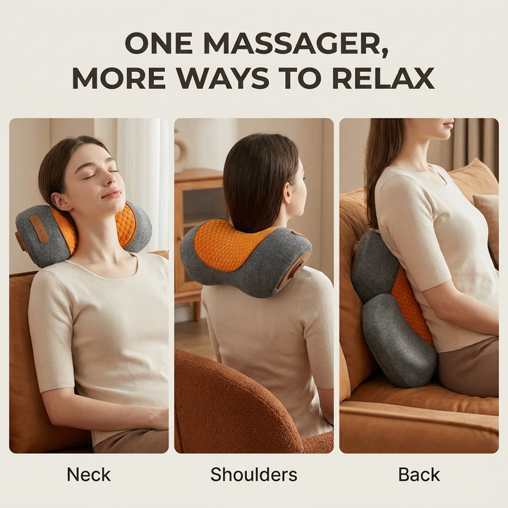 Nekmassagekussen – warmtefunctie en ergonomische pasvorm VestraGear