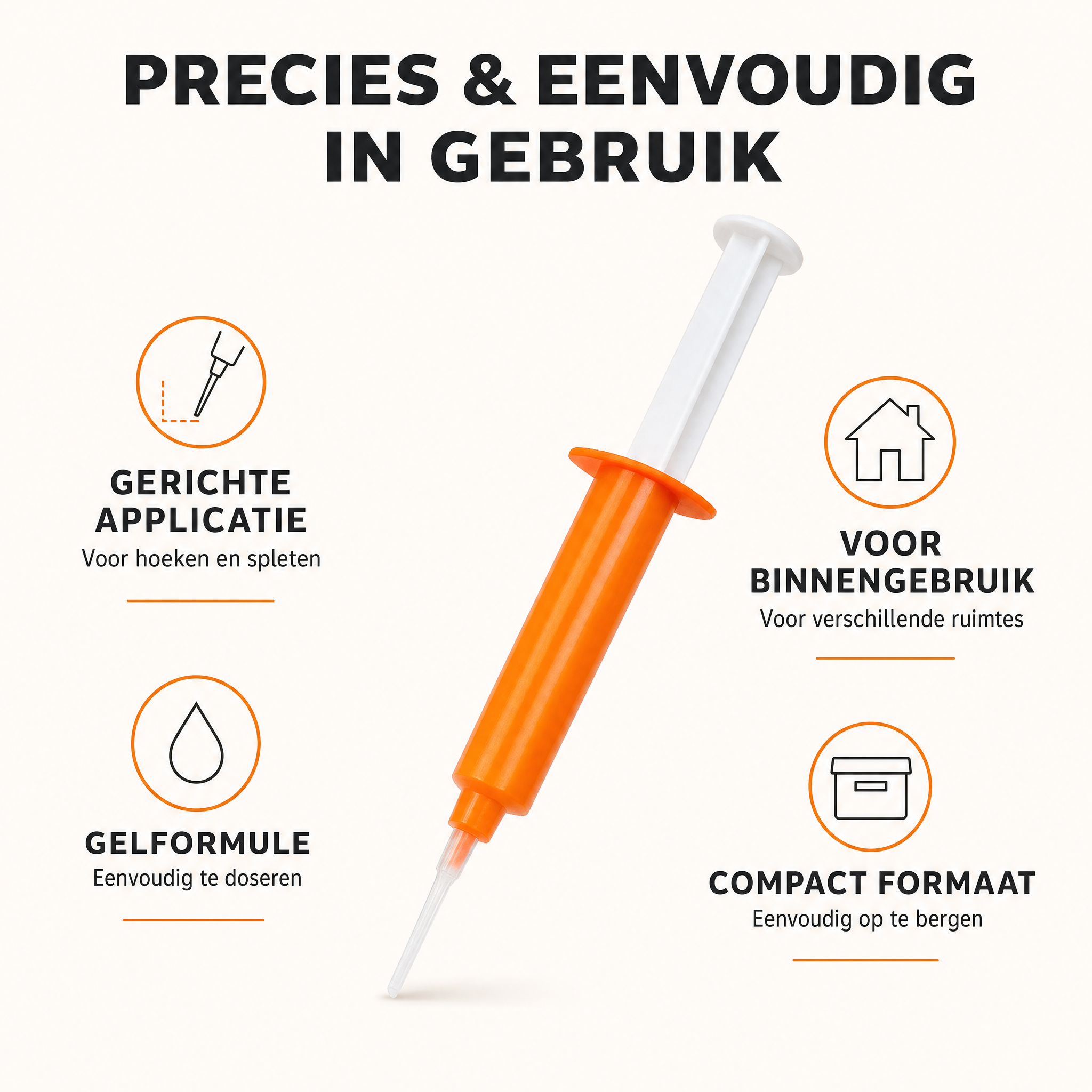 Kakkerlakken Gel 3 Stuks – Lokmiddel met Precisieapplicator voor Gerichte Bestrijding Vestragear