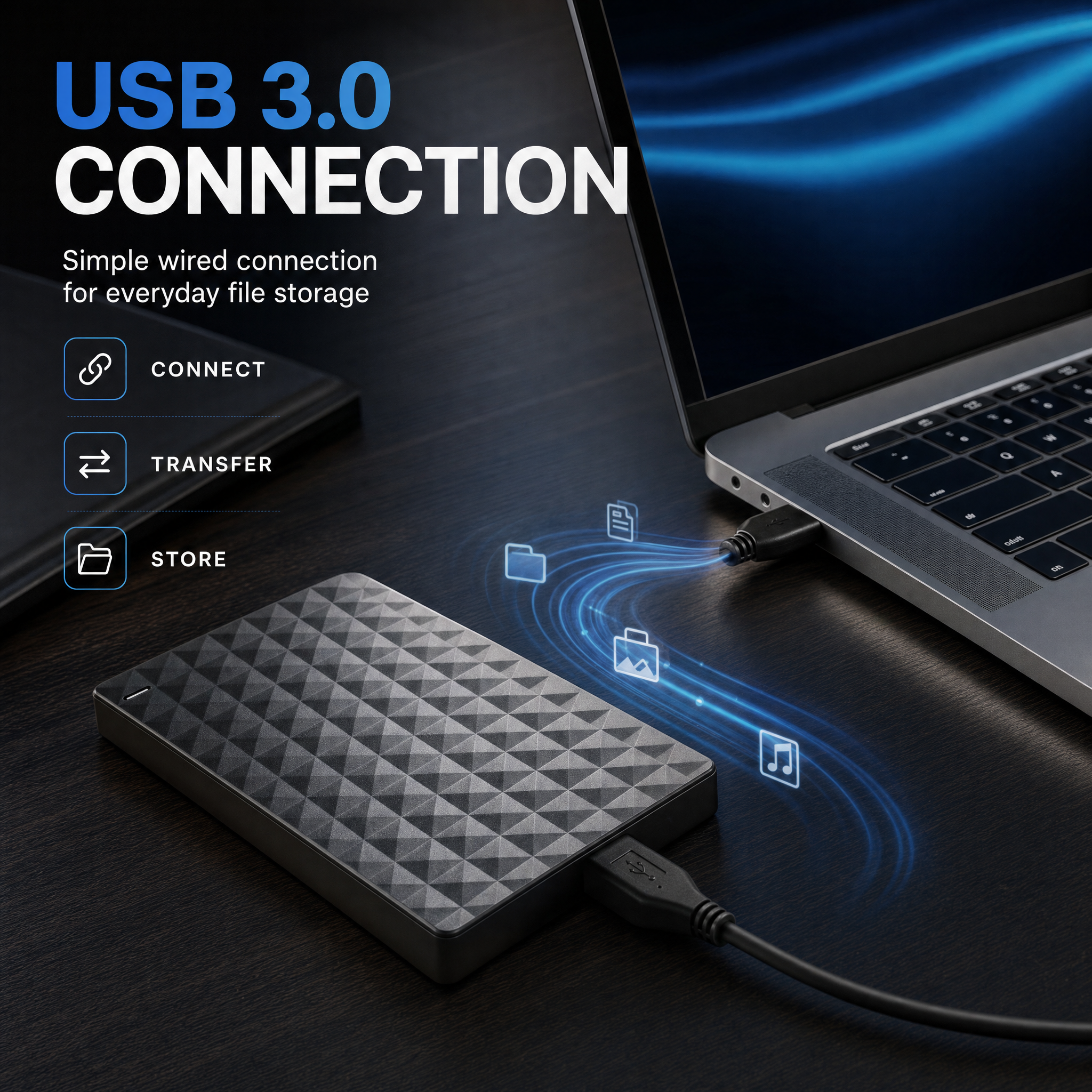 Externe HDD 10 TB – Draagbare USB 3.0 Harde Schijf voor Bestanden en Back-ups Vestragear