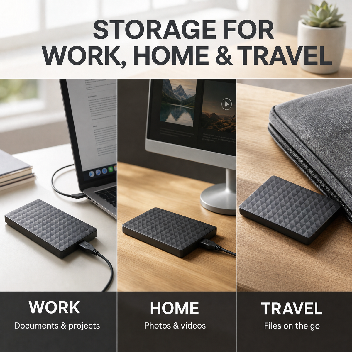 Externe HDD 10 TB – Draagbare USB 3.0 Harde Schijf voor Bestanden en Back-ups Vestragear