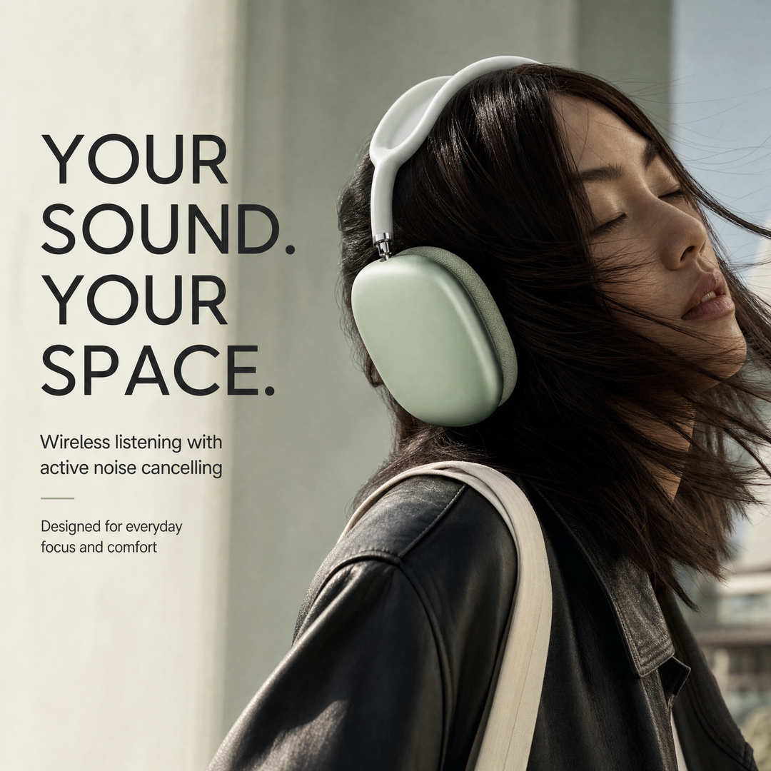Draadloze Koptelefoon – Over-Ear met Noise Cancelling, Bluetooth en Microfoon VestraGear
