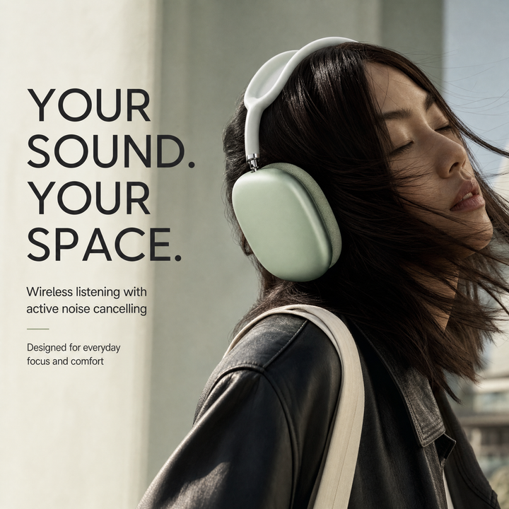 Draadloze Koptelefoon – Over-Ear met Noise Cancelling, Bluetooth en Microfoon VestraGear