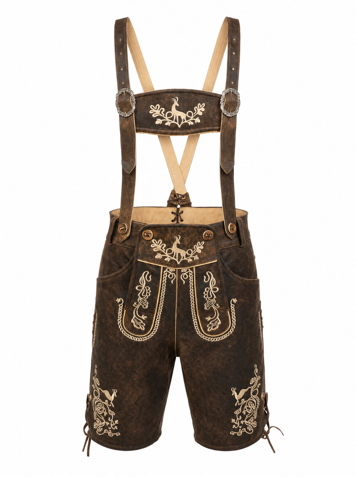 AlpenViktor – Heren Lederhosen Oktoberfest Set – Authentiek &amp; Feestelijk VestraGear