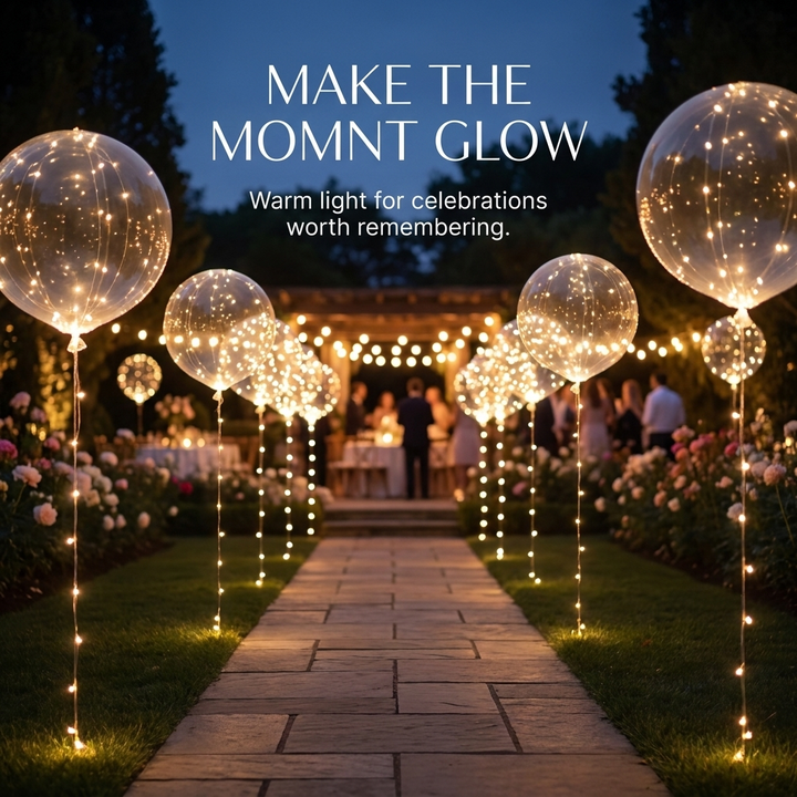LED Ballonnen – 10 Stuks met Lichtsnoer voor Feesten &amp; Bruiloften Vestragear