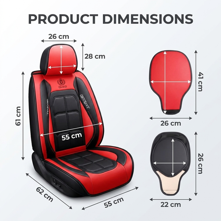 Lederlook Autostoelhoes – Universele Stoelbescherming met Luxe Design Vestragear