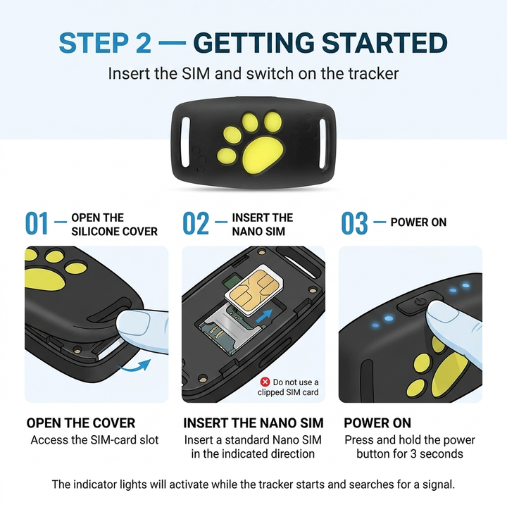GPS-tracker voor honden en katten – Real-time locatie, lichtgewicht &amp; lange batterijduur Vestragear