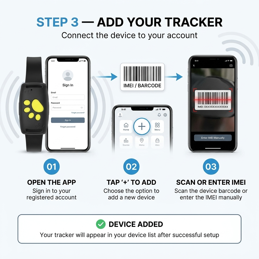 GPS-tracker voor honden en katten – Real-time locatie, lichtgewicht &amp; lange batterijduur Vestragear