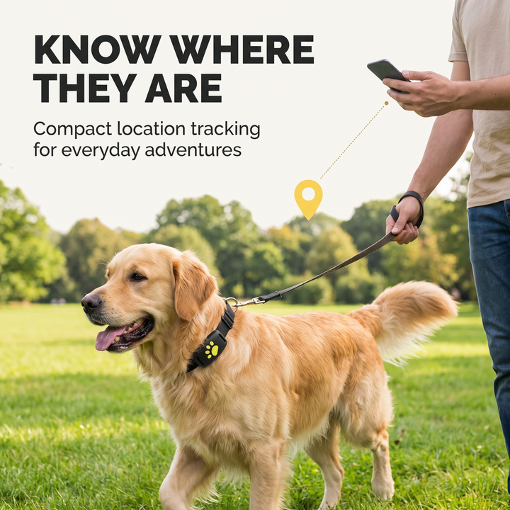 GPS-tracker voor honden en katten – Real-time locatie, lichtgewicht &amp; lange batterijduur Vestragear